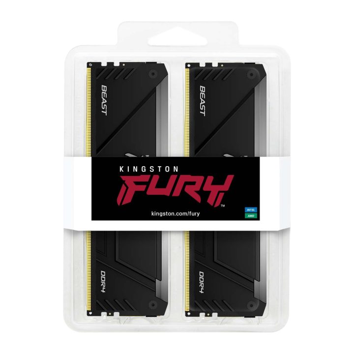 Kingston FURY Beast 32 GB (2 x 16 GB) DDR4 3200 MHz CL16…