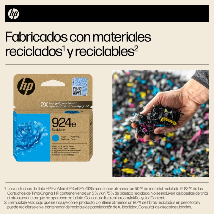 HP Original EvoMore 924e Cyan Ink Cartridge