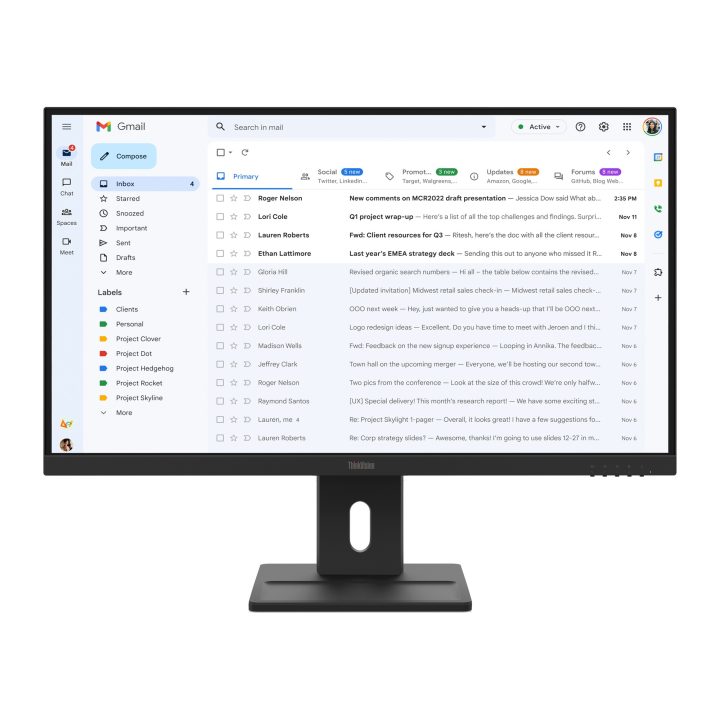 Monitor Lenovo ThinkVision E27-40 27" Full HD IPS