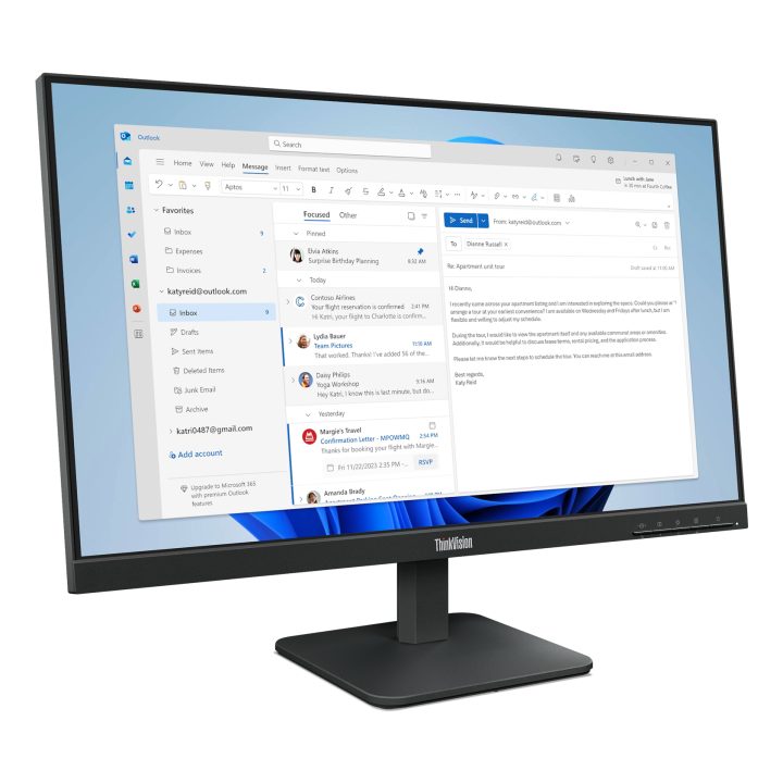 Monitor Lenovo ThinkVision S24-4e 23,8" Full HD IPS