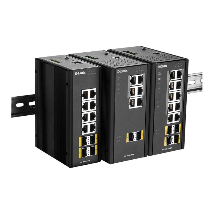 D-Link DIS‑300G‑12SW Managed L2 Gigabit Ethernet (10/100/1000) Black