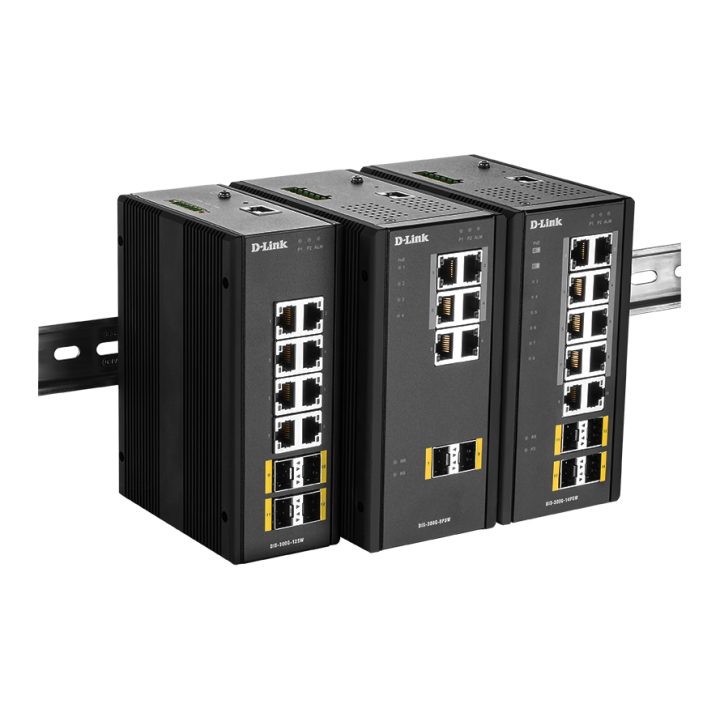 D-Link DIS‑300G‑12SW Managed L2 Gigabit Ethernet (10/100/1000) Black