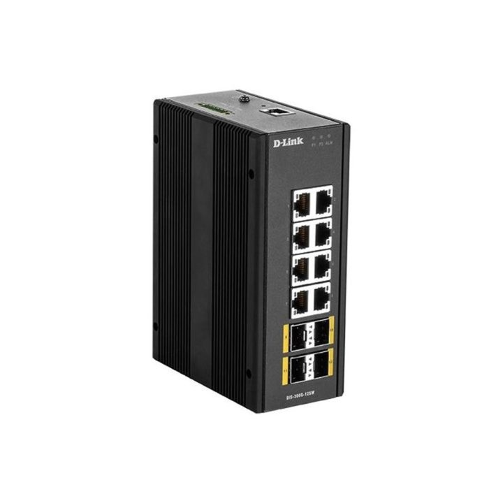 D-Link DIS‑300G‑12SW Gerido L2 Gigabit Ethernet (10/100/1000) Preto