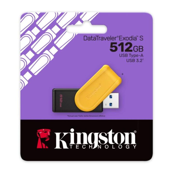 Kingston Technology DataTraveler 512GB Portable USB 3.2 Gen 1 Exodia…