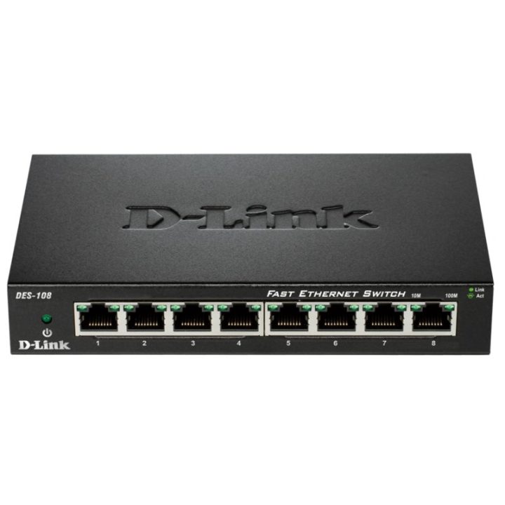 D-Link DES-108 Negro