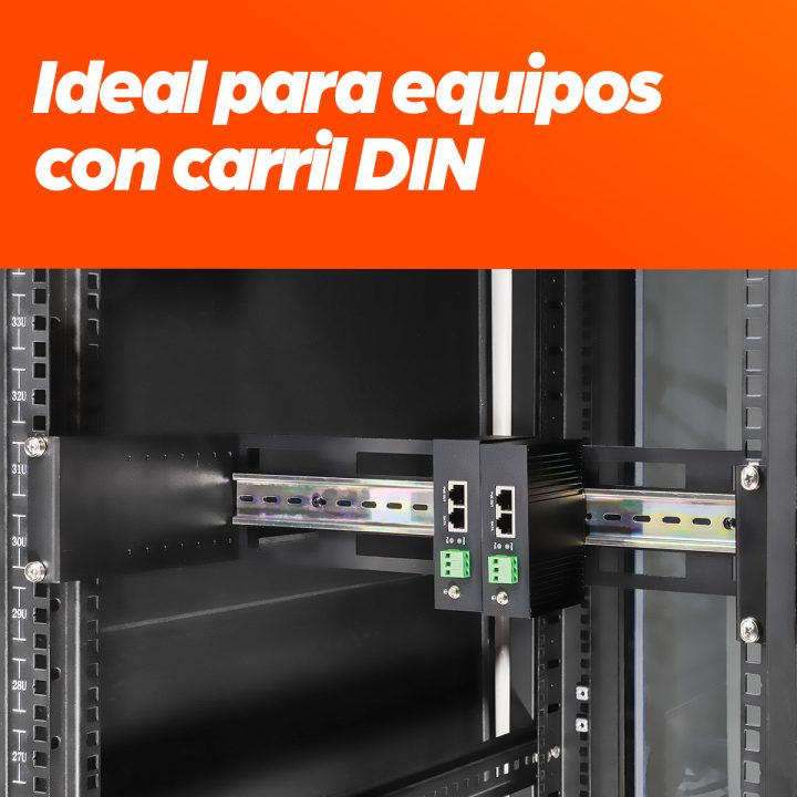 Intellinet Kit calha DIN ajustável 19", 2U, para equipamentos em…