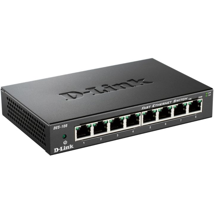 D-Link DES-108 Negro