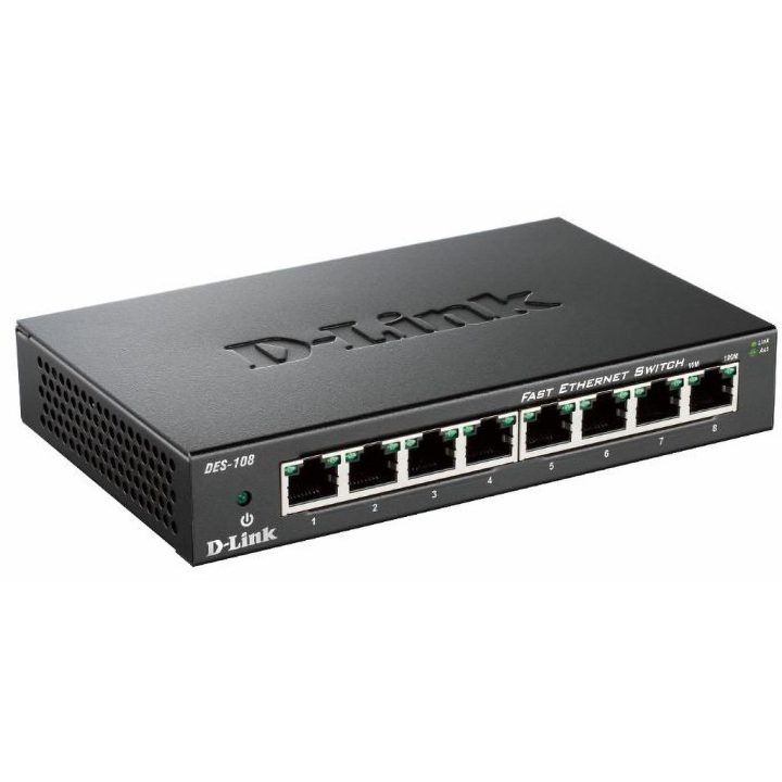 D-Link DES-108 Preto
