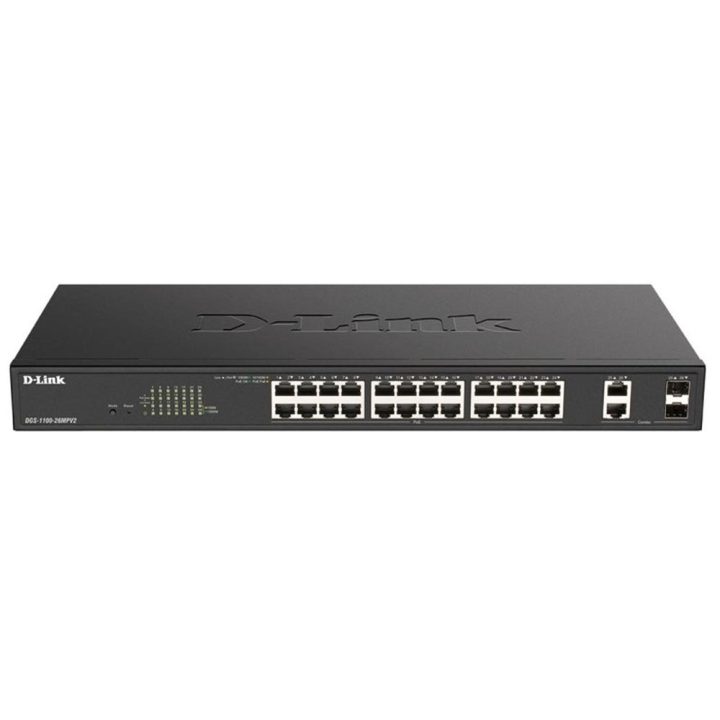 D-Link DGS-1100-26MPV2/E Managed L2 Gigabit Ethernet (10/100/1000)…