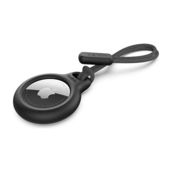 Chaveiro Belkin F8W974BTBLK Apple AirTag preto com correia