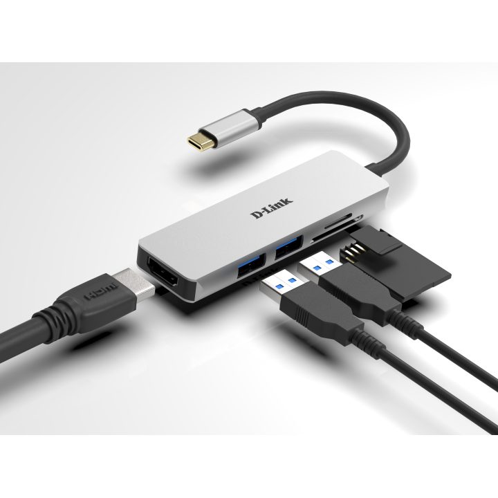 D-Link DUB-M530 base para portátil y replicador de puertos Alámbrico…