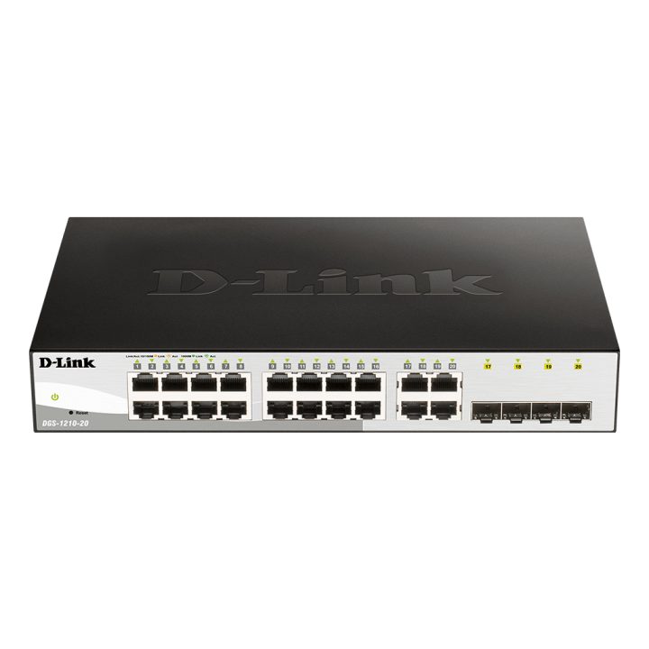 D-Link DGS-1210-20 Gerido L2 Gigabit Ethernet (10/100/1000) 1U Preto