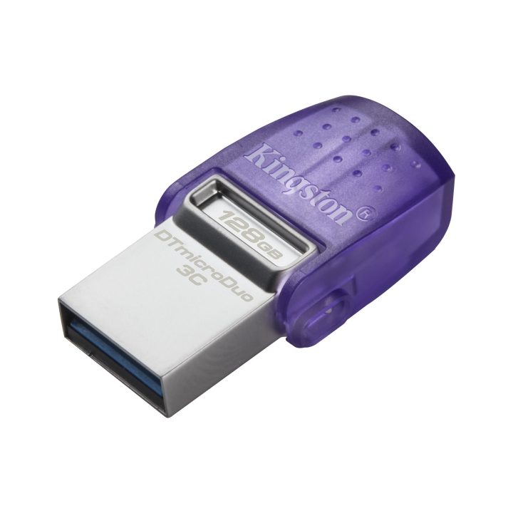 Kingston Technology DataTraveler 128GB microDuo 3C 200MB/s dual USB-A…
