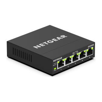 NETGEAR GS305E Managed Gigabit Ethernet (10/100/1000) Black