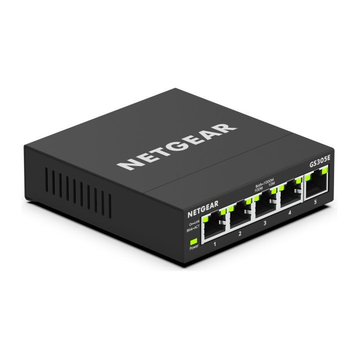 NETGEAR GS305E Managed Gigabit Ethernet (10/100/1000) Black