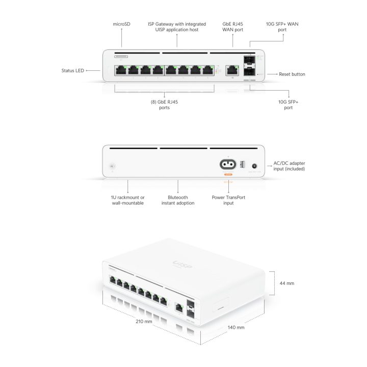 Ubiquiti UISP-CONSOLE Networks UISP Console pasarel y controlador 10…
