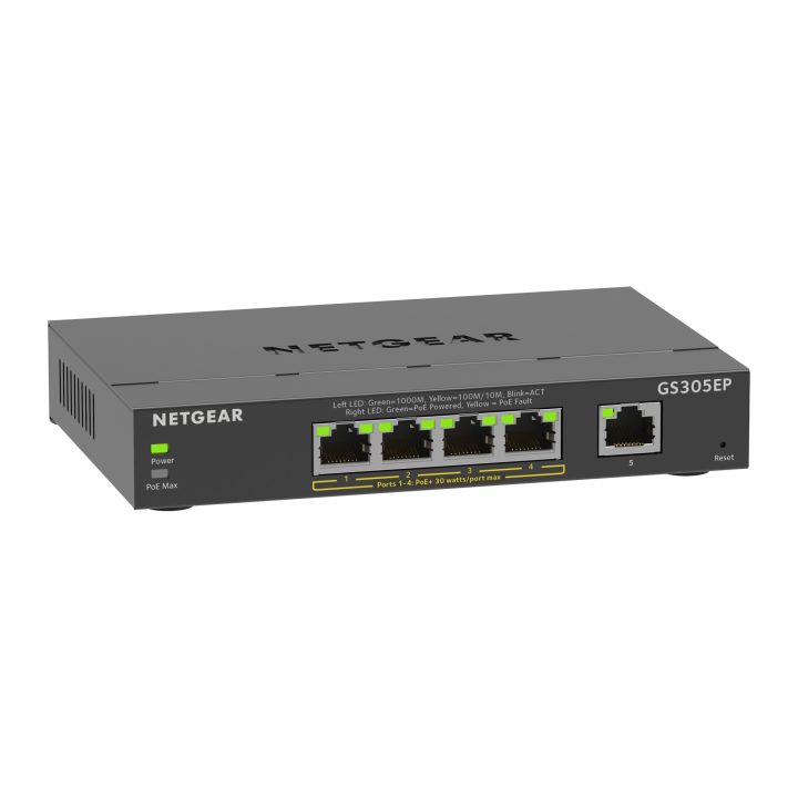 NETGEAR GS305EP Gerido L2/L3 Gigabit Ethernet (10/100/1000) Energia…