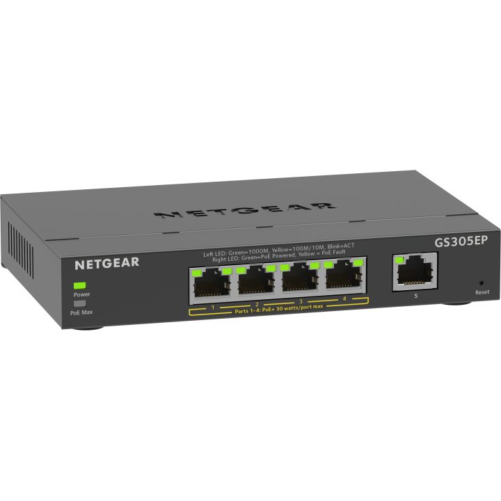 NETGEAR GS305EP Managed L2/L3 Gigabit Ethernet (10/100/1000) Power…