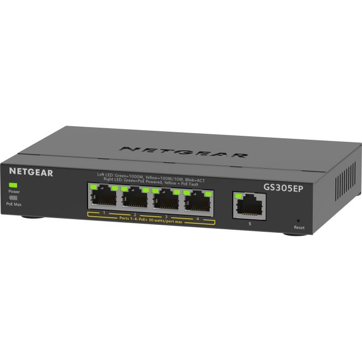 NETGEAR GS305EP Managed L2/L3 Gigabit Ethernet (10/100/1000) Power…