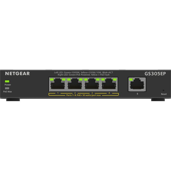 NETGEAR GS305EP Managed L2/L3 Gigabit Ethernet (10/100/1000) Power…
