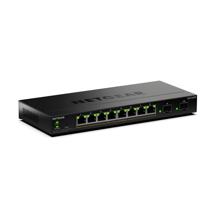 NETGEAR GS310TPv2 Managed L2/L3 Gigabit Ethernet (10/100/1000) Power…