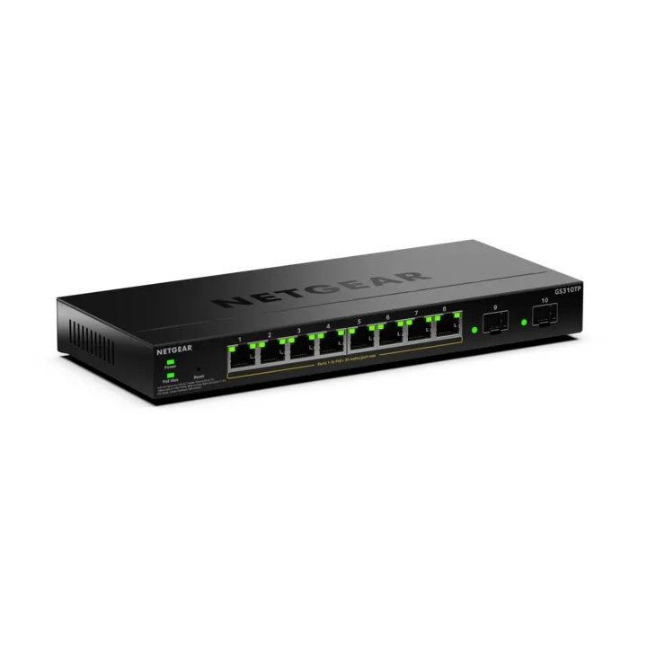 NETGEAR GS310TPv2 Managed L2/L3 Gigabit Ethernet (10/100/1000) Power…