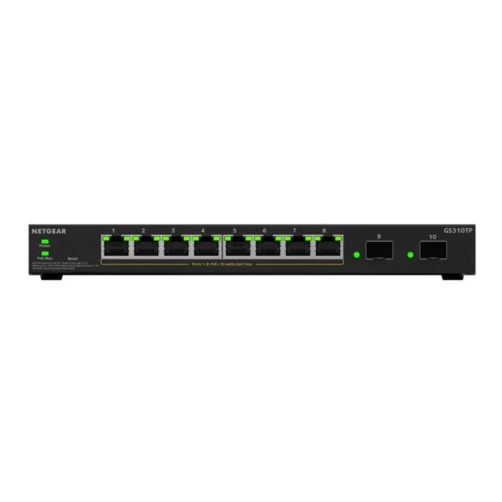 NETGEAR GS310TPv2 Gerido L2/L3 Gigabit Ethernet (10/100/1000) Energia…