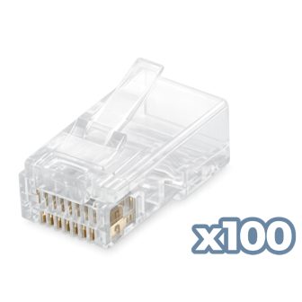 Conector Phasak RJ45 cat. 6 UTP (100 unid) phk 45C6-100