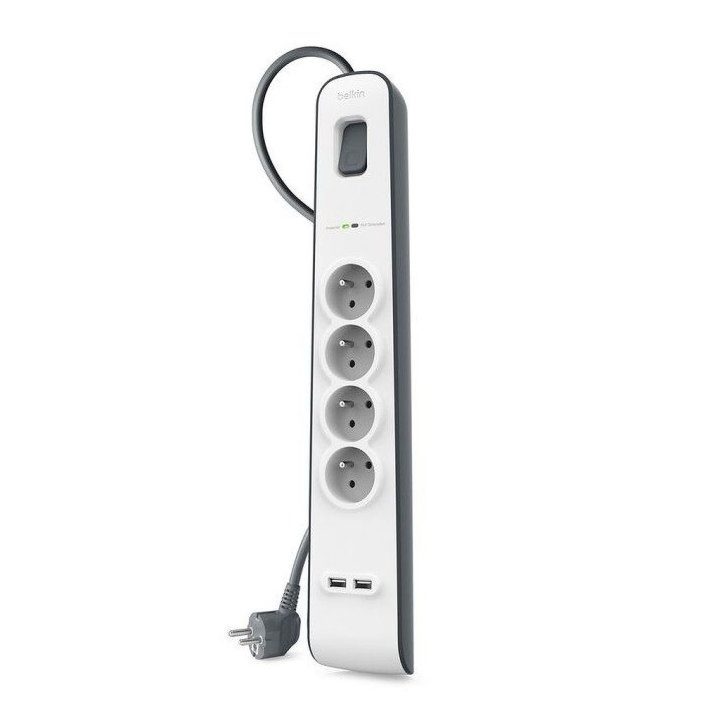 Belkin BSV401VF2M-v2 Surge Protector Power Strip 4 Outlets 2xUSB…