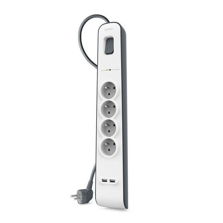 Belkin BSV401VF2M-v2 Surge Protector Power Strip 4 Outlets 2xUSB…