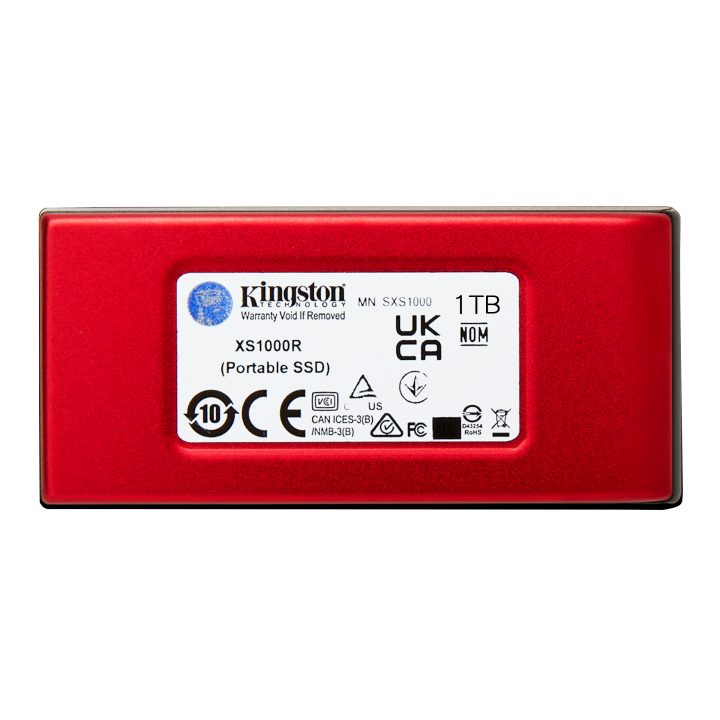 Kingston Technology SSD externo XS1000 de 1TB USB 3.2 Gen 2, Vermelho