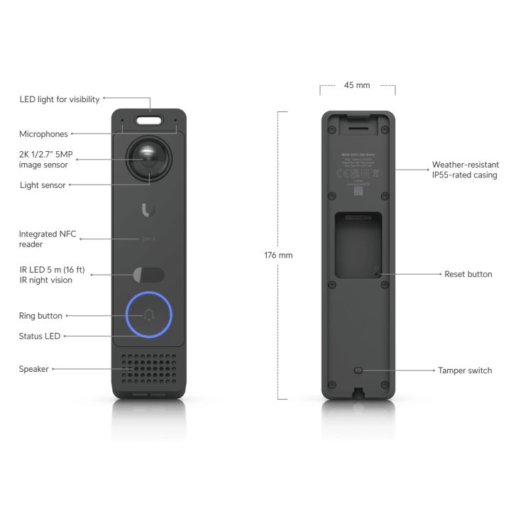 Ubiquiti UVC-G6-Entry G6 Entry Reader