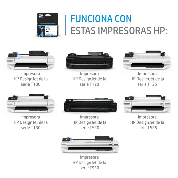 HP DesignJet 711 Black Ink Cartridge 80 ml