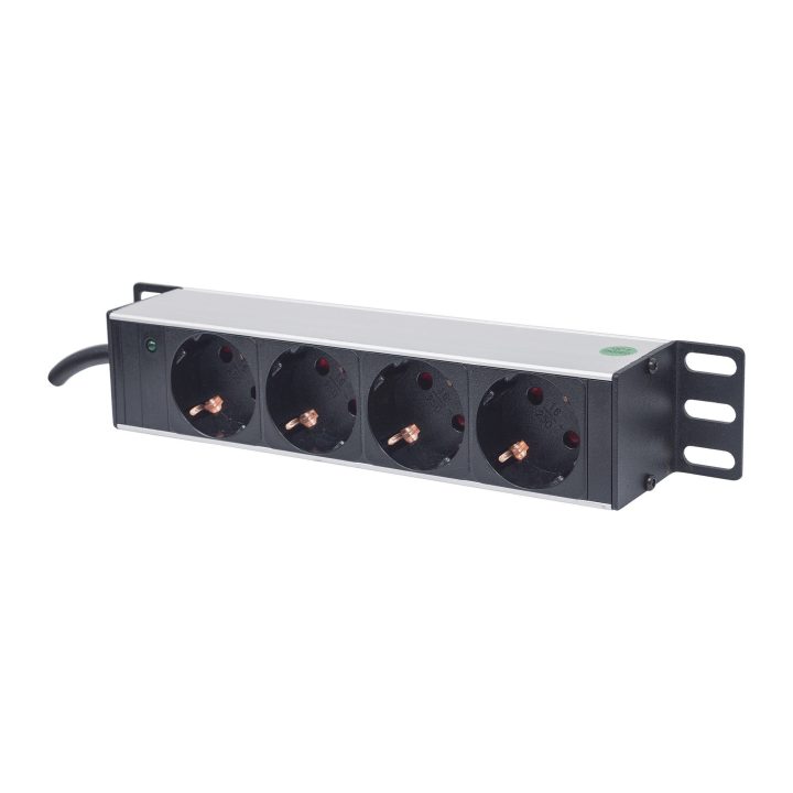 Intellinet Unidade de Distribuição de Energia (PDU) 10" 1U com 4…