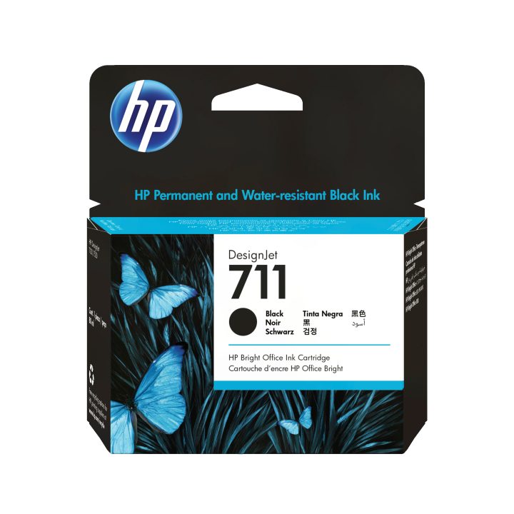HP DesignJet 711 Black Ink Cartridge 80 ml