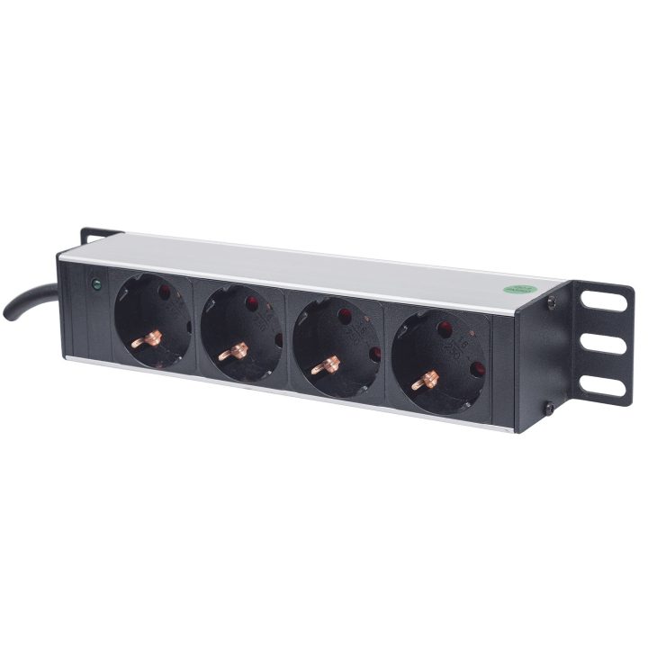 Intellinet Unidade de Distribuição de Energia (PDU) 10" 1U com 4…