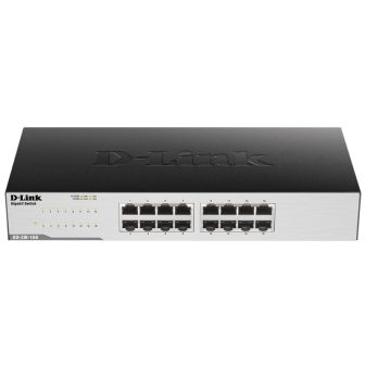 D-Link GO-SW-16G Unmanaged L2 Gigabit Ethernet (10/100/1000) 1U Black