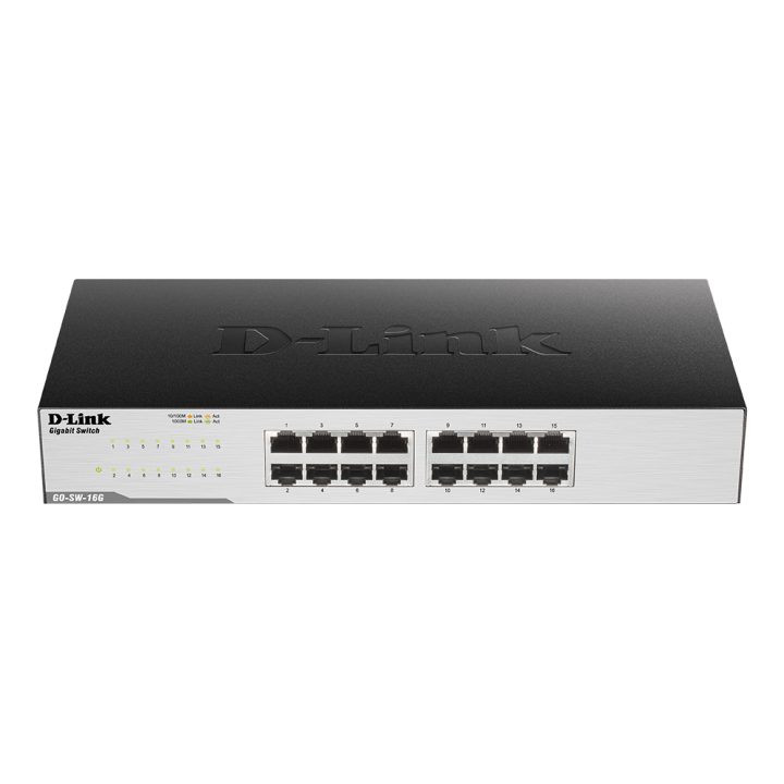 D-Link GO-SW-16G Não gerido L2 Gigabit Ethernet (10/100/1000) 1U Preto
