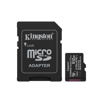 Kingston Technology 512GB microSDXC Canvas Select Plus Gen3 150MB/s…