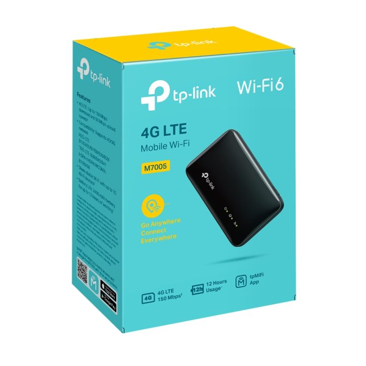 TP-Link M7005 Wireless Router Single Band (2.4 GHz) 4G Black