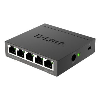 D-Link DGS-105 Unmanaged L2 Gigabit Ethernet (10/100/1000) Black