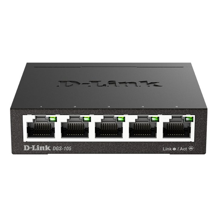 D-Link DGS-105 Não gerido L2 Gigabit Ethernet (10/100/1000) Preto