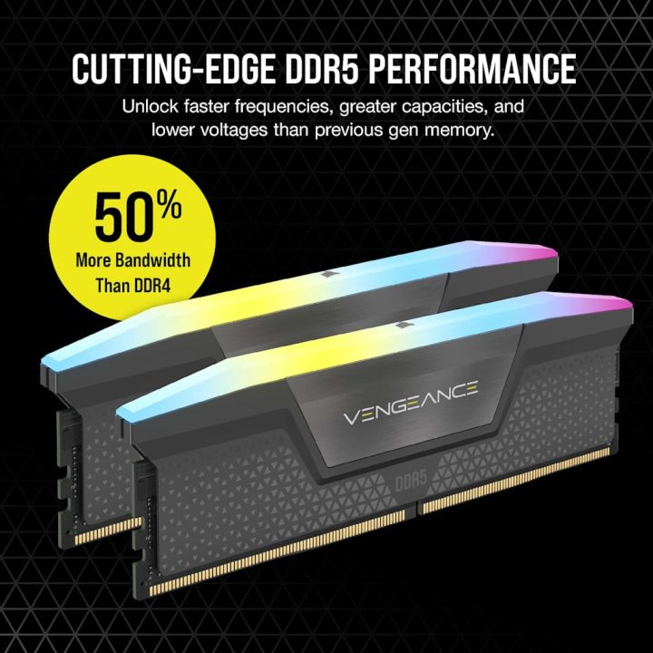Memoria Corsair DDR5 32GB 2X16GB PC6000 vengeance RGB…