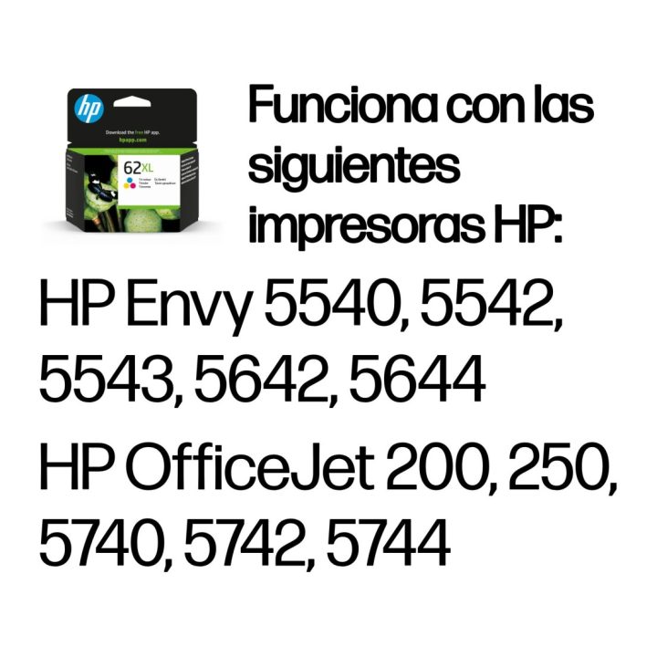 HP Original 62XL High Capacity Tri-Color Ink Cartridge