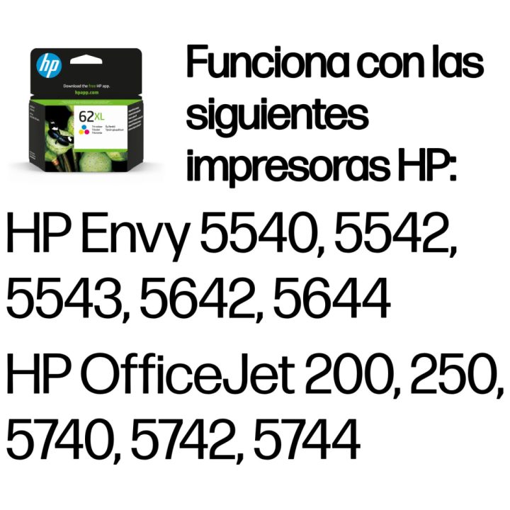 HP Original 62XL High Capacity Tri-Color Ink Cartridge