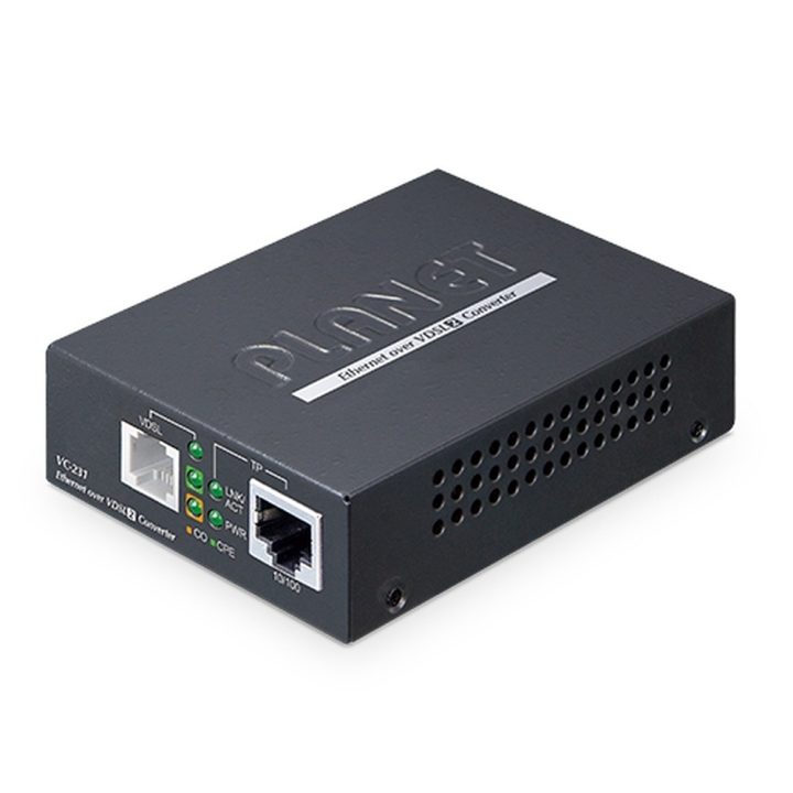 PLANET VC-231 100 Mbit/s Media Converter Black