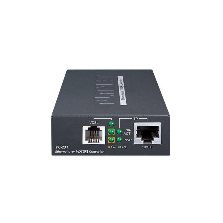 PLANET VC-231 100 Mbit/s Media Converter Black