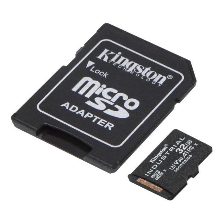 Kingston Technology 32GB microSDHC Industrial C10 A1 pSLC Card + SD…