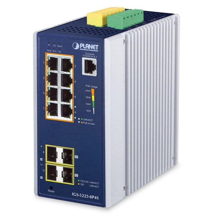 PLANET IGS-5225-8P4S switch Gerido L2+ Gigabit Ethernet (10/100/1000)…