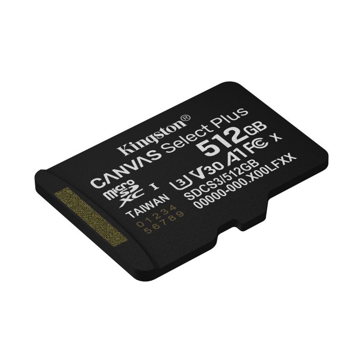 Kingston Technology 512GB microSDXC Canvas Select Plus Gen3 150MB/s…